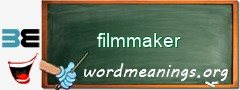 WordMeaning blackboard for filmmaker